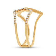 0.24ct 14k Yellow Gold Diamond Lady's Ring Size 8 0.24ct 14k Yellow Gold Diamond Lady's Ring Size 8