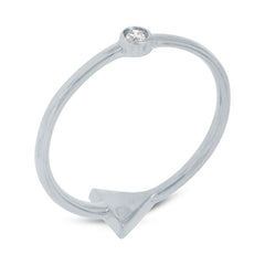 0.08ct 14k White Gold Diamond Lady's Ring Size 6 0.08ct 14k White Gold Diamond Lady's Ring Size 6