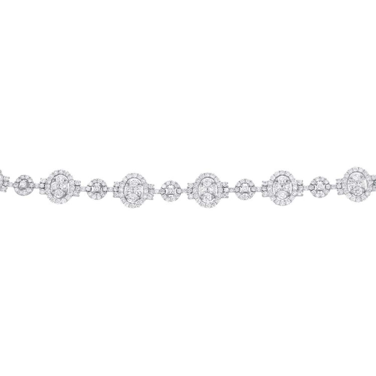 7.16ct 18k White Gold Diamond Lady's Bracelet 7.16ct 18k White Gold Diamond Lady's Bracelet