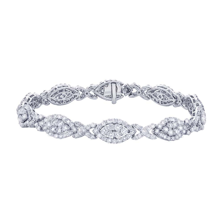 7.06ct 18k White Gold Diamond Lady's Bracelet 7.06ct 18k White Gold Diamond Lady's Bracelet