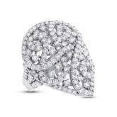 5.13ct 18k White Gold Diamond Lady's Ring