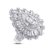 3.80ct 18k White Gold Diamond Lady's Ring