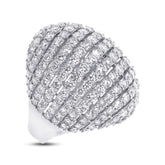 7.68ct 18k White Gold Diamond Lady's Ring