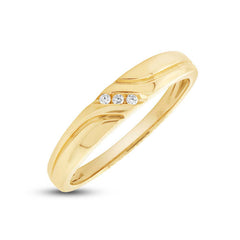 0.04ct 14k Yellow Gold Diamond Men's Band Size 9.5 0.04ct 14k Yellow Gold Diamond Men's Band Size 9.5