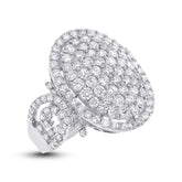 3.76ct 18k White Gold Diamond Lady's Ring