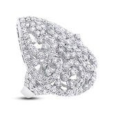 5.24ct 18k White Gold Diamond Lady's Ring