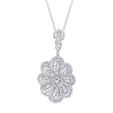 5.30ct 18k White Gold Diamond Pendant