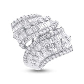 4.61ct 18k White Gold Diamond Lady's Baguette Ring