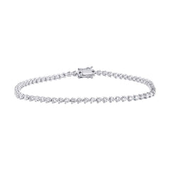 2.71ct 18k White Gold Diamond Tennis Bracelet 2.71ct 18k White Gold Diamond Tennis Bracelet
