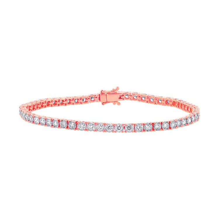 2.02ct 14k Rose Gold Diamond Lady's Bracelet 2.02ct 14k Rose Gold Diamond Lady's Bracelet