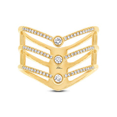 0.30ct 14k Yellow Gold Diamond Lady's Ring Size 8.5 0.30ct 14k Yellow Gold Diamond Lady's Ring Size 8.5