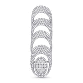 5.19ct 14k White Gold Diamond Lady's Ring