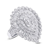 4.83ct 18k White Gold Diamond Lady's Ring