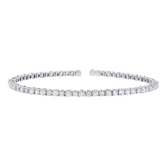 1.91ct 14k White Gold Diamond Bangle 1.91ct 14k White Gold Diamond Bangle