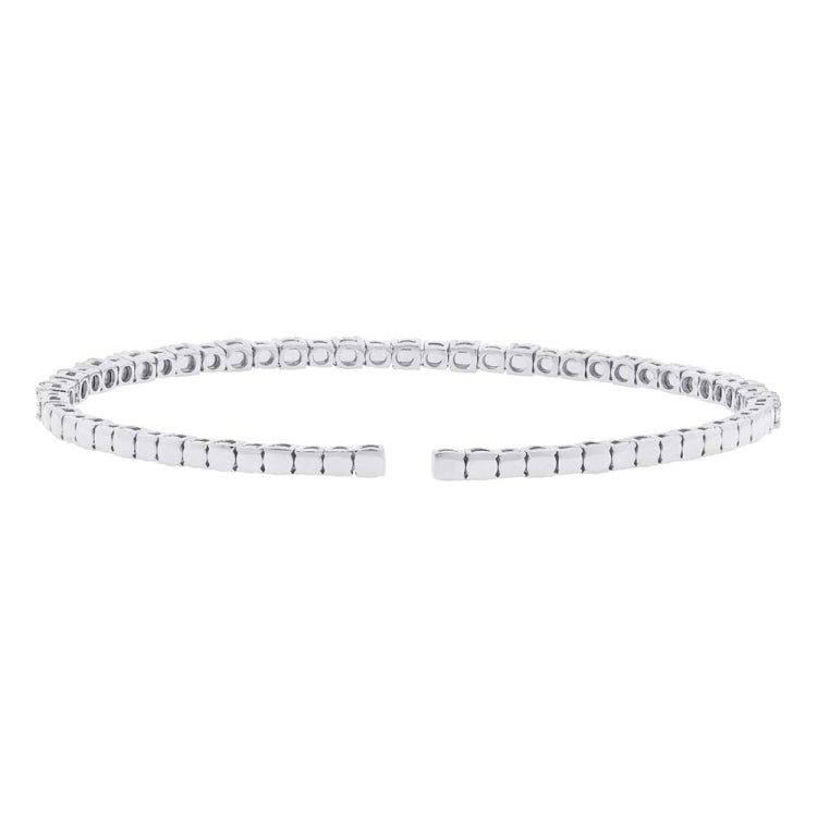 1.91ct 14k White Gold Diamond Bangle 1.91ct 14k White Gold Diamond Bangle