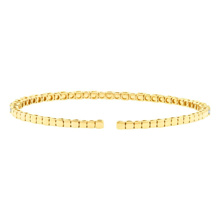 1.91ct 14k Yellow Gold Diamond Bangle 1.91ct 14k Yellow Gold Diamond Bangle