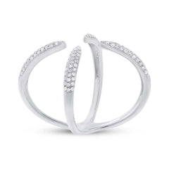 0.40ct 14k White Gold Diamond Claw Ring Size 8.75 0.40ct 14k White Gold Diamond Claw Ring Size 8.75