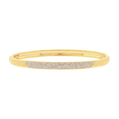 0.56ct 14k Yellow Gold Diamond Pave Bangle 0.56ct 14k Yellow Gold Diamond Pave Bangle