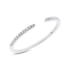 0.07ct 14k White Gold Diamond Lady's Ring Size 6 0.07ct 14k White Gold Diamond Lady's Ring Size 6