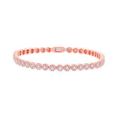 2.21ct 14k Rose Gold Diamond Lady's Bracelet 2.21ct 14k Rose Gold Diamond Lady's Bracelet