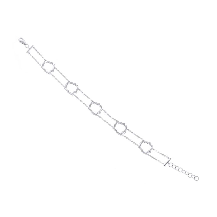 0.43ct 14k White Gold Diamond Bracelet 0.43ct 14k White Gold Diamond Bracelet