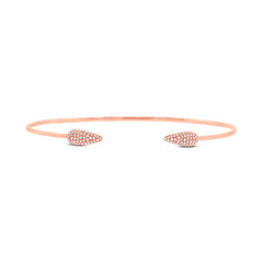 0.22ct 14k Rose Gold Diamond Bangle 0.22ct 14k Rose Gold Diamond Bangle