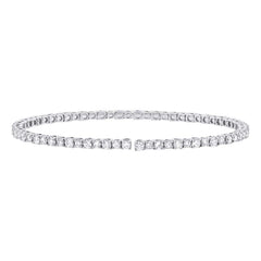 3.39ct 14k White Gold Diamond Bangle 3.39ct 14k White Gold Diamond Bangle