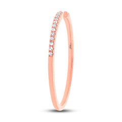 0.07ct 14k Rose Gold Diamond Lady's Ring Size 5 0.07ct 14k Rose Gold Diamond Lady's Ring Size 5