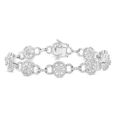 3.40ct 14k White Gold Diamond Lady's Bracelet 3.40ct 14k White Gold Diamond Lady's Bracelet