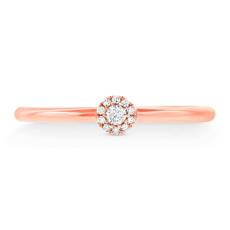 0.07ct 14k Rose Gold Diamond Lady's Ring 0.07ct 14k Rose Gold Diamond Lady's Ring
