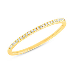 0.06ct 14k Yellow Gold Diamond Lady's Band 0.06ct 14k Yellow Gold Diamond Lady's Band