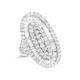 6.34ct 18k White Gold Diamond Lady's Ring