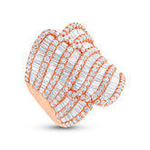 3.63ct 18k Rose Gold Diamond Lady's Ring