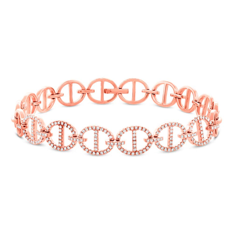 0.57ct 14k Rose Gold Diamond Lady's Bracelet 0.57ct 14k Rose Gold Diamond Lady's Bracelet