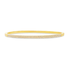 0.52ct 14k Yellow Gold Diamond Pave Bangle 0.52ct 14k Yellow Gold Diamond Pave Bangle