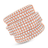 2.66ct 14k Rose Gold Diamond Lady's Ring