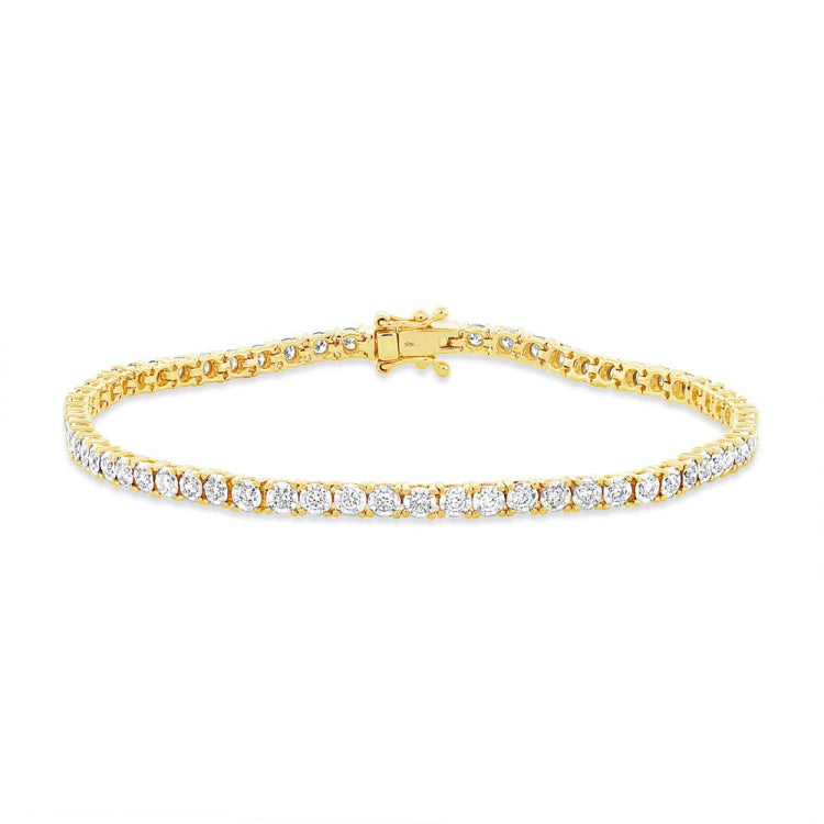 1.00ct 14k Yellow Gold Diamond Lady's Bracelet 1.00ct 14k Yellow Gold Diamond Lady's Bracelet