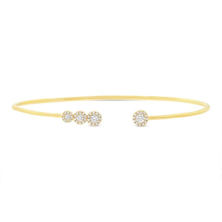 0.31ct 14k Yellow Gold Diamond Bangle 0.31ct 14k Yellow Gold Diamond Bangle