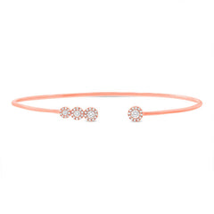 0.31ct 14k Rose Gold Diamond Bangle 0.31ct 14k Rose Gold Diamond Bangle