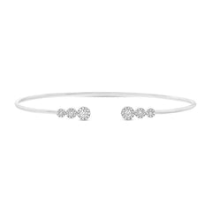 0.32ct 14k White Gold Diamond Bangle 0.32ct 14k White Gold Diamond Bangle