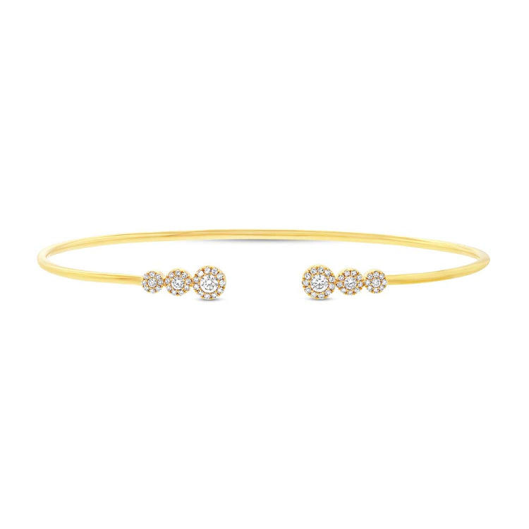 0.32ct 14k Yellow Gold Diamond Bangle 0.32ct 14k Yellow Gold Diamond Bangle