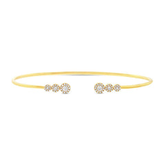 0.32ct 14k Yellow Gold Diamond Bangle 0.32ct 14k Yellow Gold Diamond Bangle