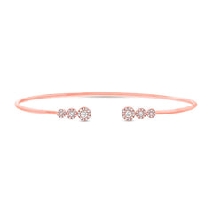 0.32ct 14k Rose Gold Diamond Bangle 0.32ct 14k Rose Gold Diamond Bangle