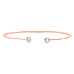 0.23ct 14k Rose Gold Diamond Bangle 0.23ct 14k Rose Gold Diamond Bangle