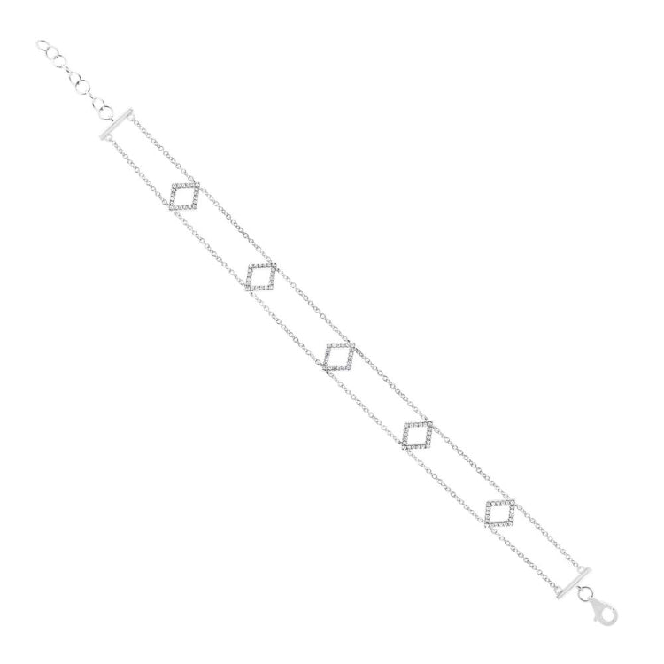 0.26ct 14k White Gold Diamond Lady's Bracelet 0.26ct 14k White Gold Diamond Lady's Bracelet