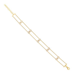 0.25ct 14k Yellow Gold Diamond Ribbon Bow Bracelet 0.25ct 14k Yellow Gold Diamond Ribbon Bow Bracelet