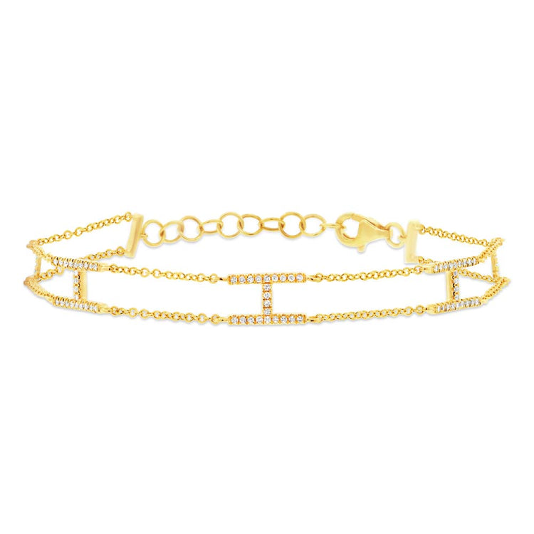 0.25ct 14k Yellow Gold Diamond Lady's Bracelet 0.25ct 14k Yellow Gold Diamond Lady's Bracelet