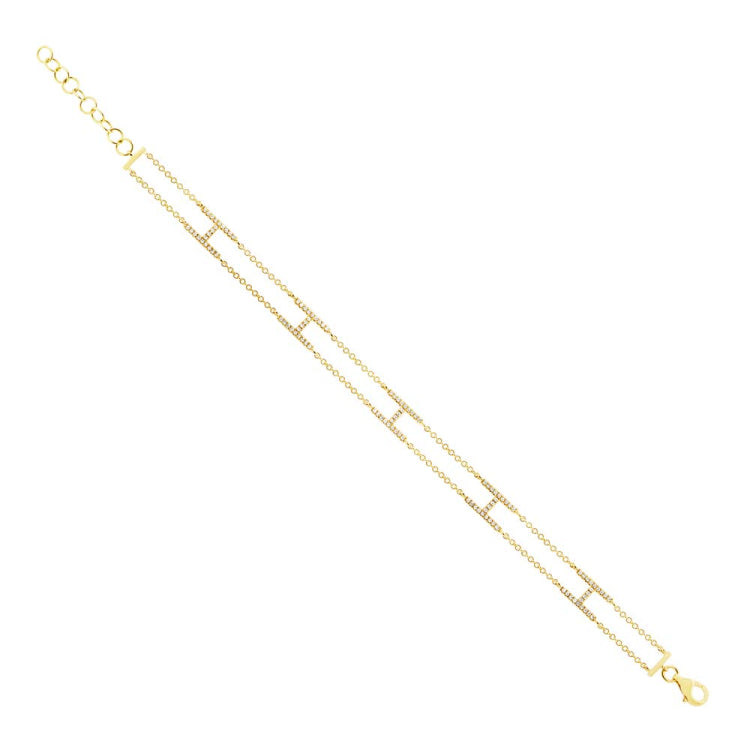 0.25ct 14k Yellow Gold Diamond Lady's Bracelet 0.25ct 14k Yellow Gold Diamond Lady's Bracelet