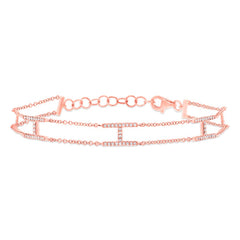 0.25ct 14k Rose Gold Diamond Lady's Bracelet 0.25ct 14k Rose Gold Diamond Lady's Bracelet
