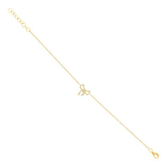 0.11ct 14k Yellow Gold Diamond Bow Bracelet 0.11ct 14k Yellow Gold Diamond Bow Bracelet